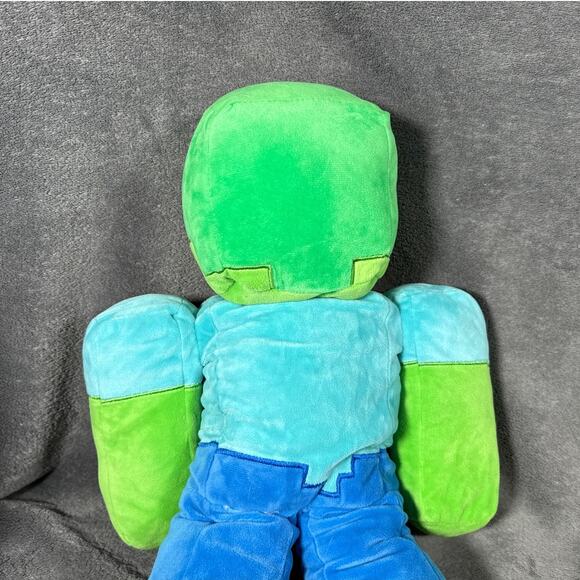 Official Minecraft Zombie Steve 13” Large Collectible Plush Toy Mojang Jinx - Picture 5 of 5
